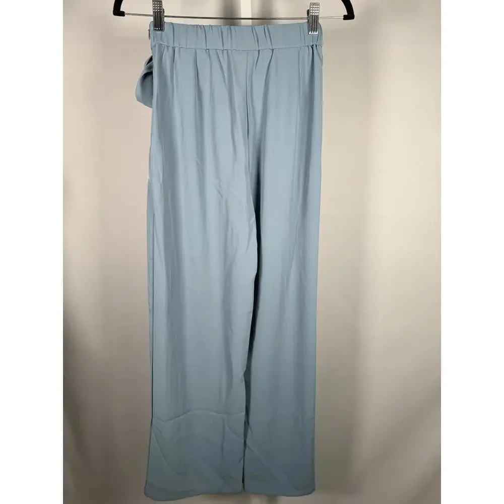 NWT Halara High Waisted Tie Side Wide Leg Work Pants Size Small - Picture 4 of 12
